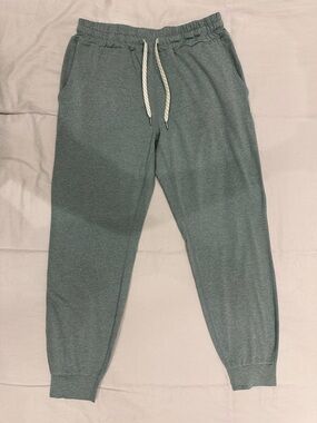 Vuori Halo Knit Light Green Heather Performance Joggers